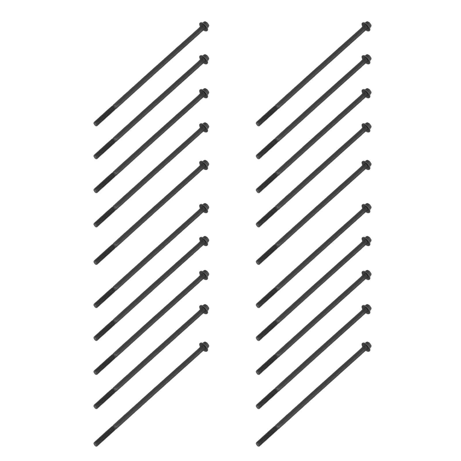 20PCS M6x175 Long Bolts Flange Bolts Threaded Bar Gasoline Diesel Generator Parts