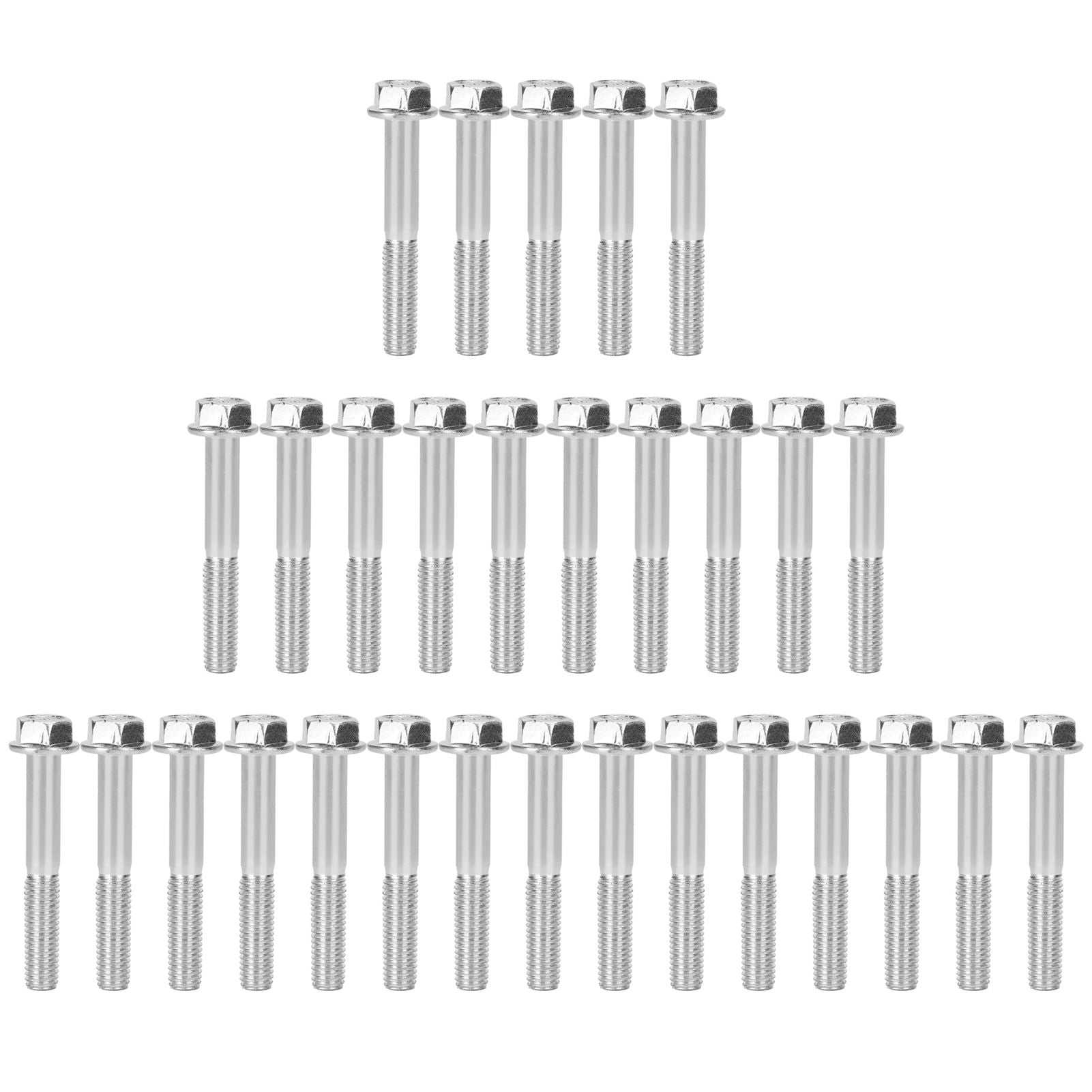 30Pcs M8x55 Screws Cylinder Bolt Accessory for 168F/170F 2kw‑3kw Gasoline Generator