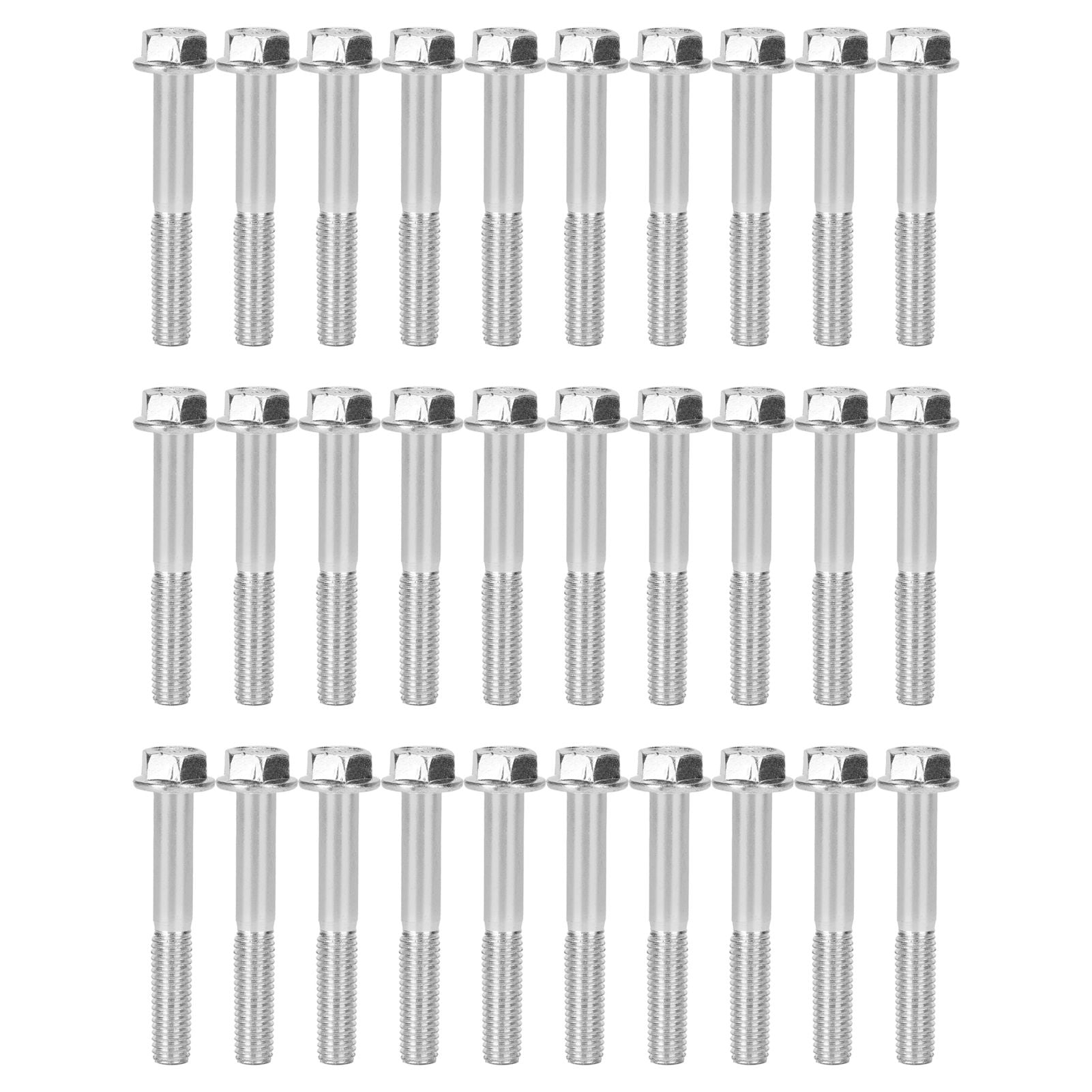 30Pcs M8x55 Screws Cylinder Bolt Accessory for 168F/170F 2kw‑3kw Gasoline Generator