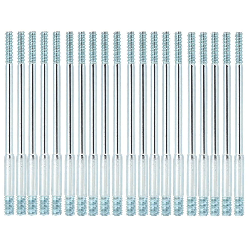 20PCS M6x8x135 Cylinder Head Stud Bolts Double End Threaded Fit for 188F Gasoline Generator