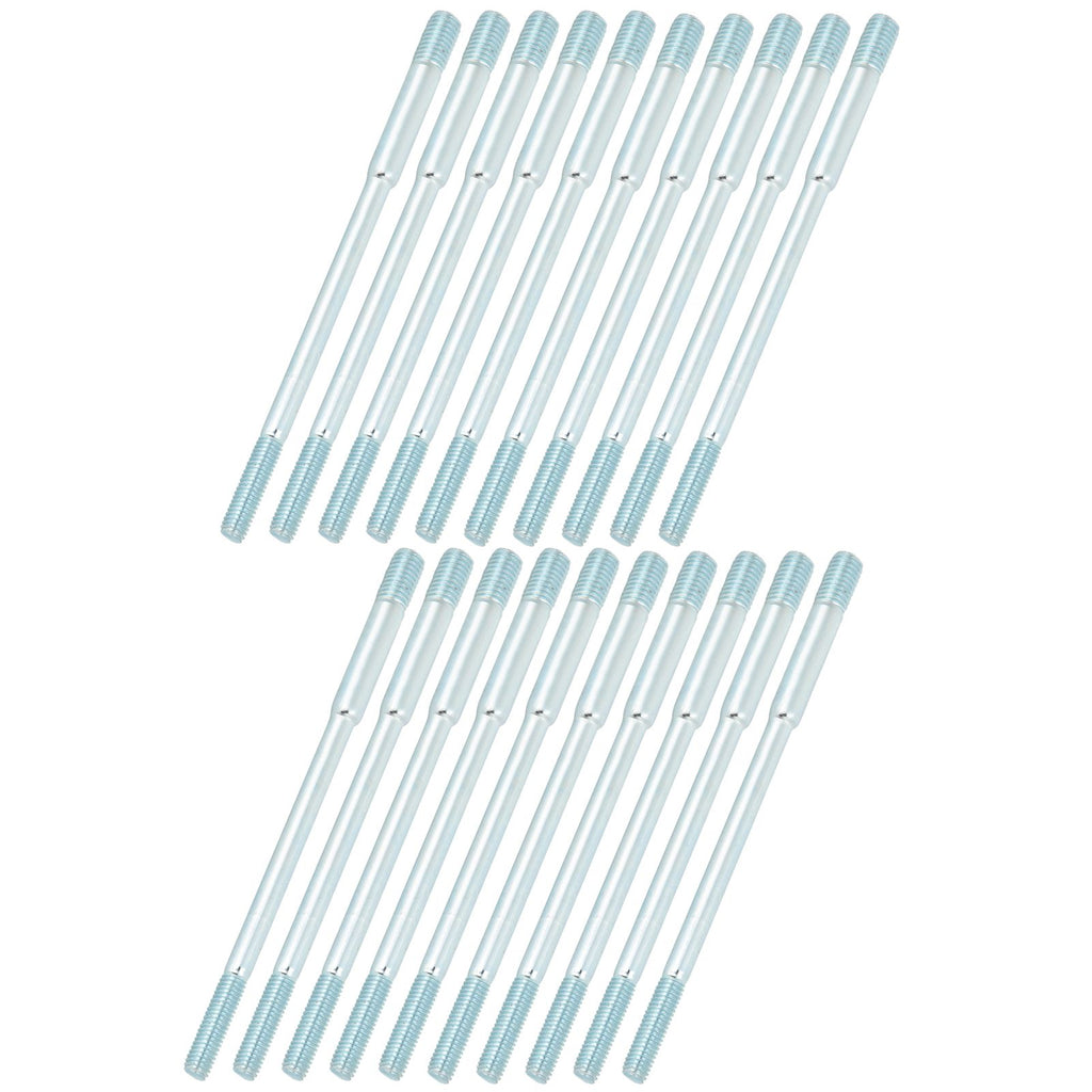 20PCS M6x8x135 Cylinder Head Stud Bolts Double End Threaded Fit for 188F Gasoline Generator