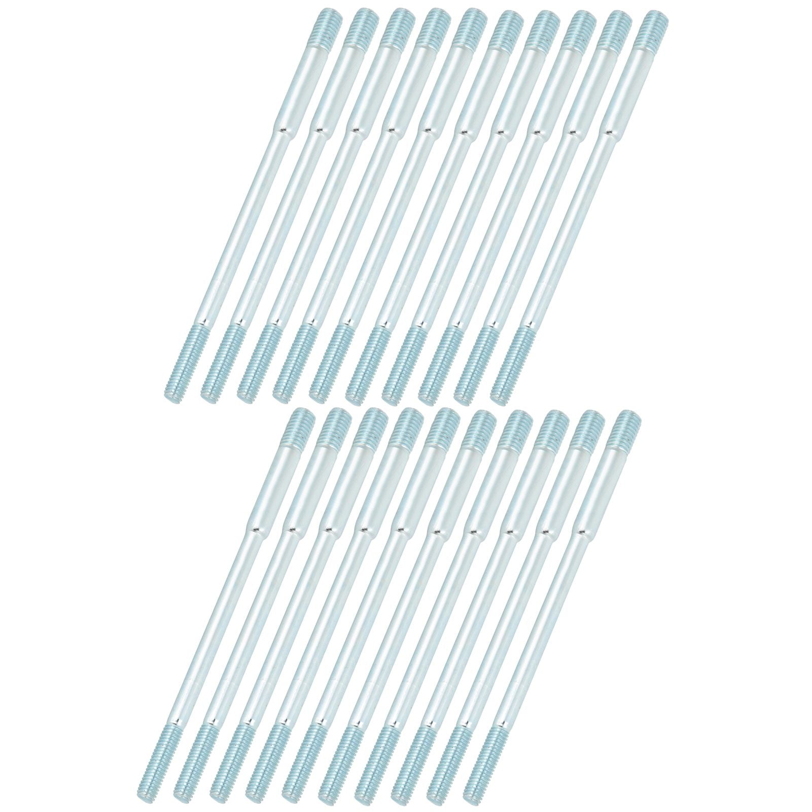 20PCS M6x8x135 Cylinder Head Stud Bolts Double End Threaded Fit for 188F Gasoline Generator