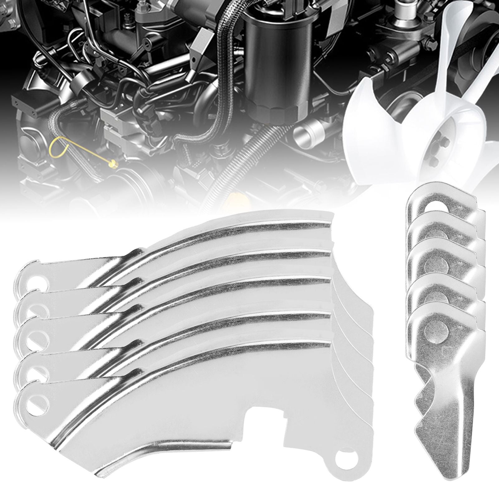 5Set Starter Side Plate Replacement Fit for 168F GX160/170F 2‑3KW Gasoline Engine Generator Part