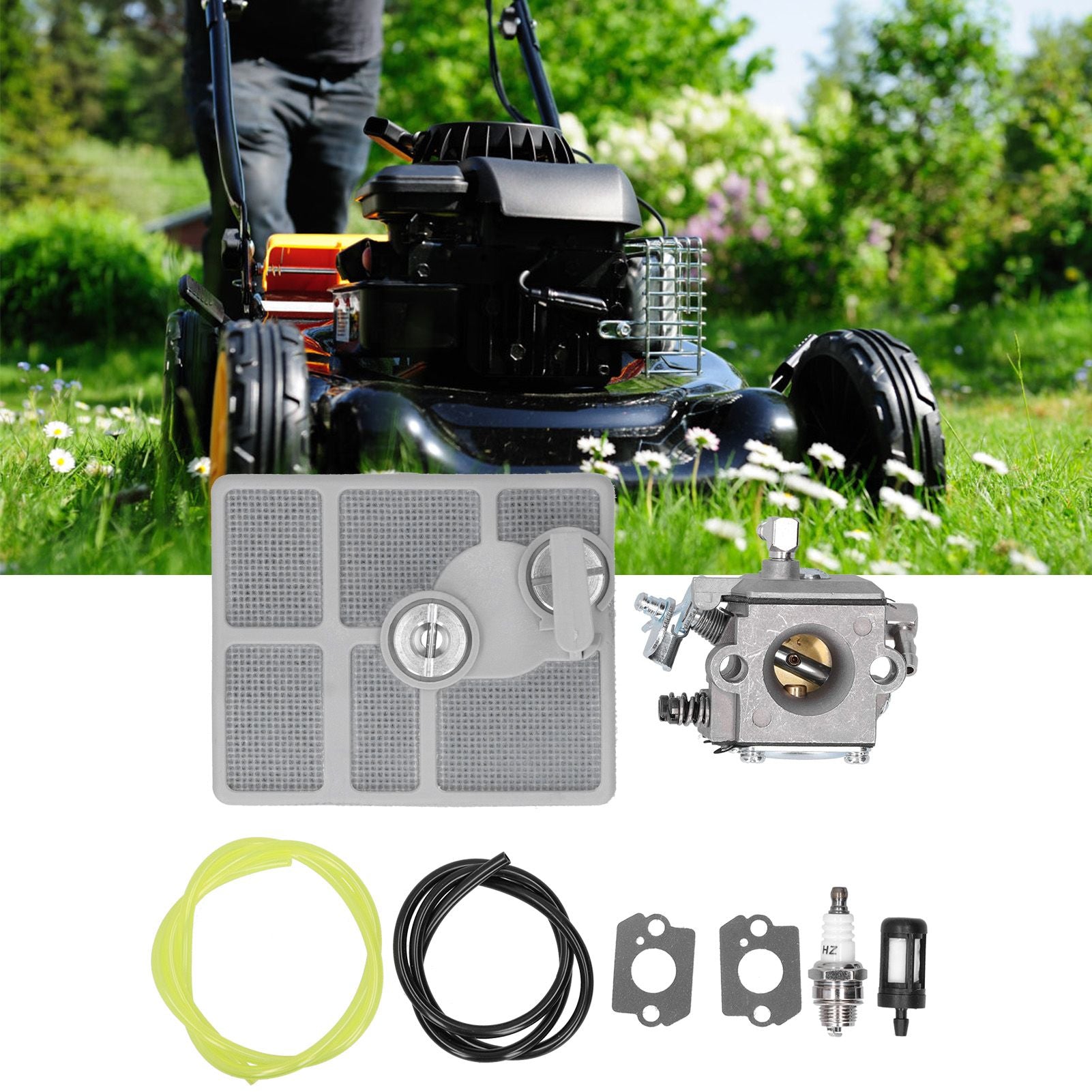 Aluminium Alloy Carburetor Air Fuel Filter Kit 11131201603 Fit for STIHL 030AV 031AV 032AV