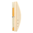 Sauna Hourglass 15Minutes Sauna Room Sand Clock Glass Timer WallMounted Wooden Hourglass