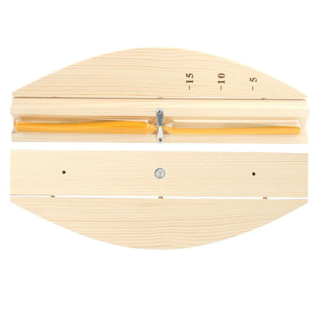 Sauna Hourglass 15Minutes Sauna Room Sand Clock Glass Timer WallMounted Wooden Hourglass
