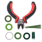 8Pcs set Flower Arrangement Kit Floral DoubleSided Tape Wire Cutter for Bouquet Stem Wrapping