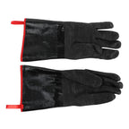 BBQ Gloves High Temperature Resistance 500℃ Waterproof Acid and Alkali Resistant Garden GlovesBlack 14in