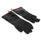 BBQ Gloves High Temperature Resistance 500℃ Waterproof Acid and Alkali Resistant Garden GlovesBlack 17in