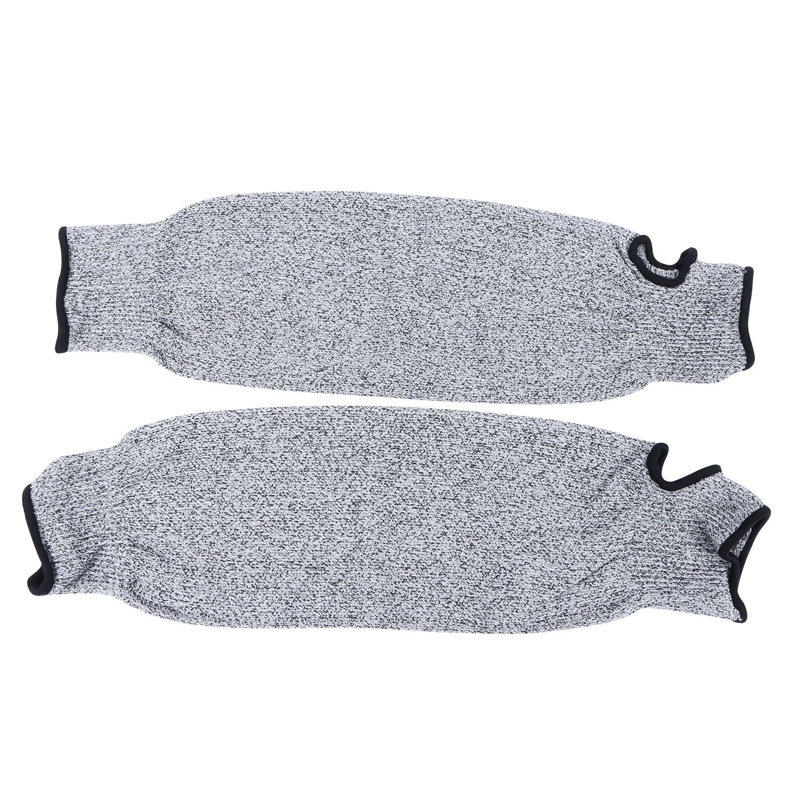 1 Pair 45cm Arm Protection Sleeve 5 Protection Grade Cut Resistant Safety Arm Guard for Garden