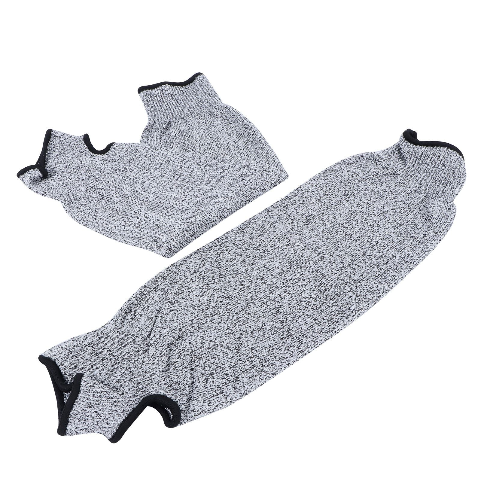 1 Pair 45cm Arm Protection Sleeve 5 Protection Grade Cut Resistant Safety Arm Guard for Garden