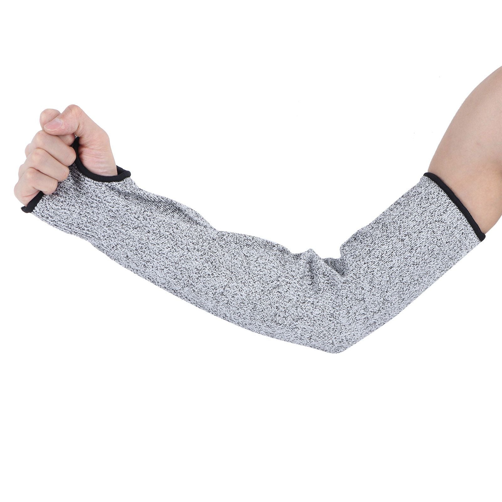 1 Pair 45cm Arm Protection Sleeve 5 Protection Grade Cut Resistant Safety Arm Guard for Garden