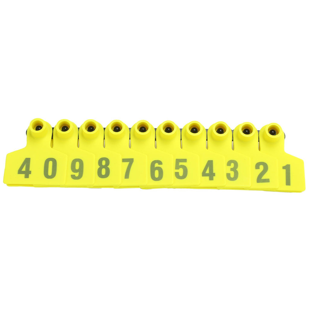 No.001‑100 Farm Pig Ear Tag Livestock Ear Tag Labels Set Poultry Breeding Supplies