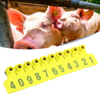No.001‑100 Farm Pig Ear Tag Livestock Ear Tag Labels Set Poultry Breeding Supplies