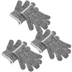 3 Pairs Cut Resistant Gloves Children Gardening Outdoor Activities Cut Proof Work Gloves
