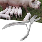 Stainless Steel Straight Head Piglet Teeth Cutter Pig Tooth Scissor Piglet Clipper Forceps