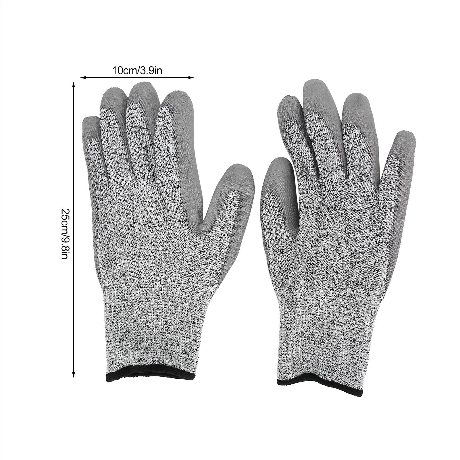 2pairs Waterproof Gardening Gloves Cut Resistant Reusable Working Protective Gloves