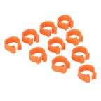 100pcs Birds Foot Rings Number Identification Pigeon Leg Bands Poultry Clip RingOrange