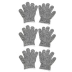 3 Pairs Kids Cutting Resistant Gloves Children Work Safety Protection Gloves for Gardening