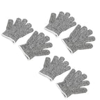 3 Pairs Kids Cutting Resistant Gloves Children Work Safety Protection Gloves for Gardening