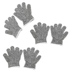 3 Pairs Kids Cutting Resistant Gloves Children Work Safety Protection Gloves for Gardening