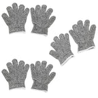 3 Pairs Kids Cutting Resistant Gloves Children Work Safety Protection Gloves for Gardening
