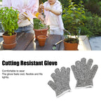 3 Pairs Kids Cutting Resistant Gloves Children Work Safety Protection Gloves for Gardening