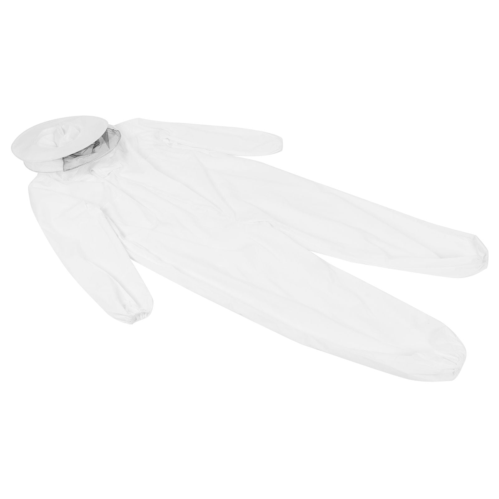 OnePiece Beekeeping Suit Protective Clothes with Dual Zippers Beekeeping Supplies White