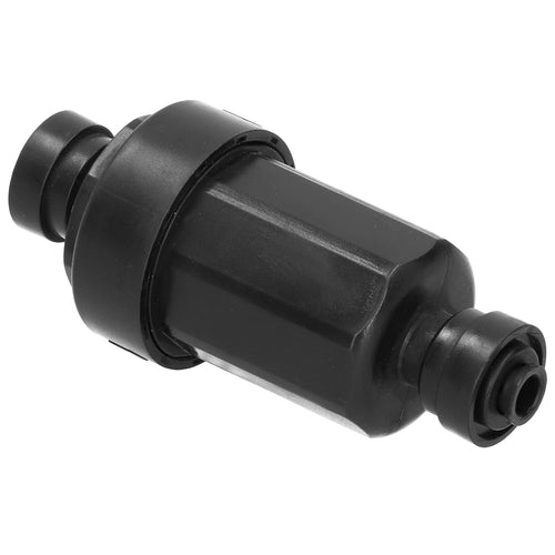 1/4in Irrigation Filter with Stainless Steel Strainer Quick Connect Filtration System Black