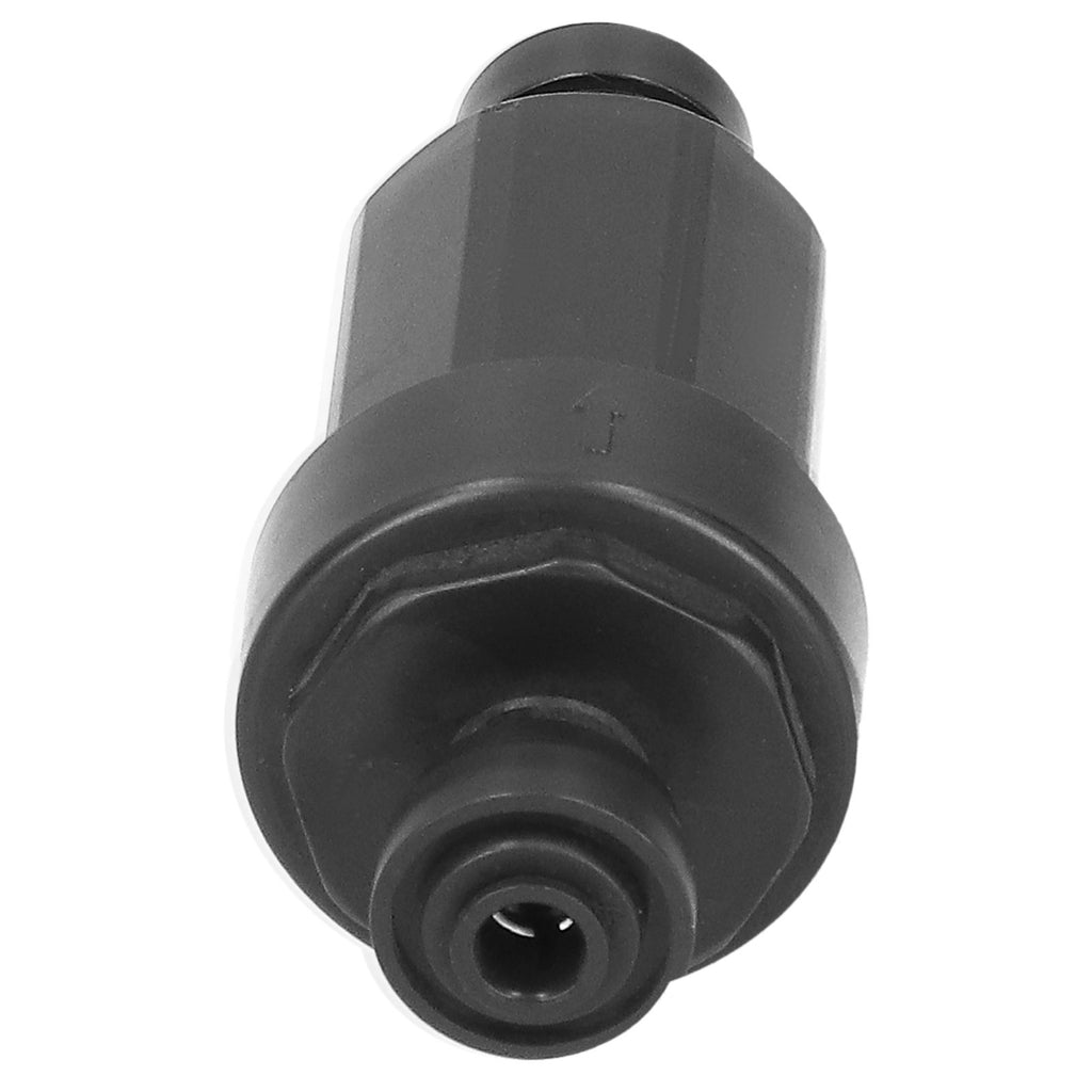 1/4in Irrigation Filter with Stainless Steel Strainer Quick Connect Filtration System Black