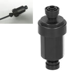 1/4in Irrigation Filter with Stainless Steel Strainer Quick Connect Filtration System Black