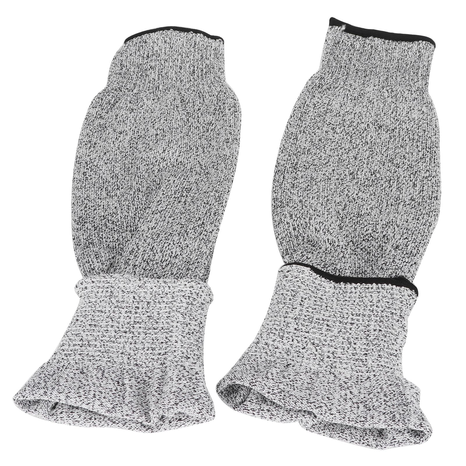 1 Pair 45cm Cut Proof Sleeves Cut Resistance Level 5 Arm Protector Sleeve for Gardening