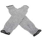 1 Pair 45cm Cut Proof Sleeves Cut Resistance Level 5 Arm Protector Sleeve for Gardening
