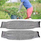 1 Pair 45cm Cut Proof Sleeves Cut Resistance Level 5 Arm Protector Sleeve for Gardening