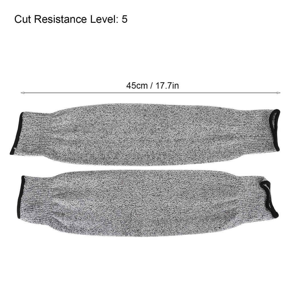 1 Pair 45cm Cut Proof Sleeves Cut Resistance Level 5 Arm Protector Sleeve for Gardening