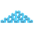 001‑100 Numbered Bird Leg Bands 8mm Poultry Identify Rings Accessory for Birds PigeonsBlue
