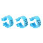 001‑100 Numbered Bird Leg Bands 8mm Poultry Identify Rings Accessory for Birds PigeonsBlue