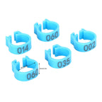 001‑100 Numbered Bird Leg Bands 8mm Poultry Identify Rings Accessory for Birds PigeonsBlue