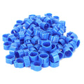 200Pcs 10mm Pigeons No Word Leg Ring Poultry Foot Clip Identification Ring Birds SuppliesBlue