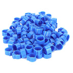 200Pcs 10mm Pigeons No Word Leg Ring Poultry Foot Clip Identification Ring Birds SuppliesBlue