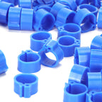 200Pcs 10mm Pigeons No Word Leg Ring Poultry Foot Clip Identification Ring Birds SuppliesBlue
