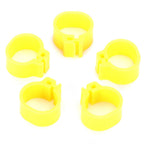200Pcs 10mm Pigeons No Word Leg Ring Poultry Foot Clip Identification Ring Birds SuppliesYellow