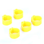 200Pcs 10mm Pigeons No Word Leg Ring Poultry Foot Clip Identification Ring Birds SuppliesYellow