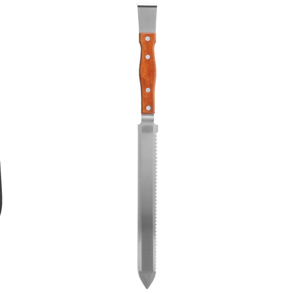 Multifunctional Stainless Steel Honey Cutter Knife Scraper Beekeeping Tool with Wood Handle