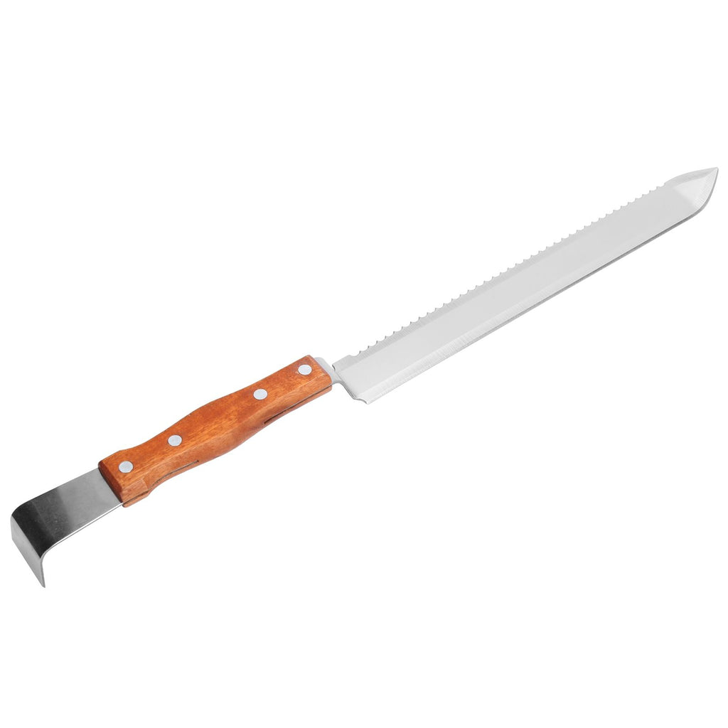 Multifunctional Stainless Steel Honey Cutter Knife Scraper Beekeeping Tool with Wood Handle