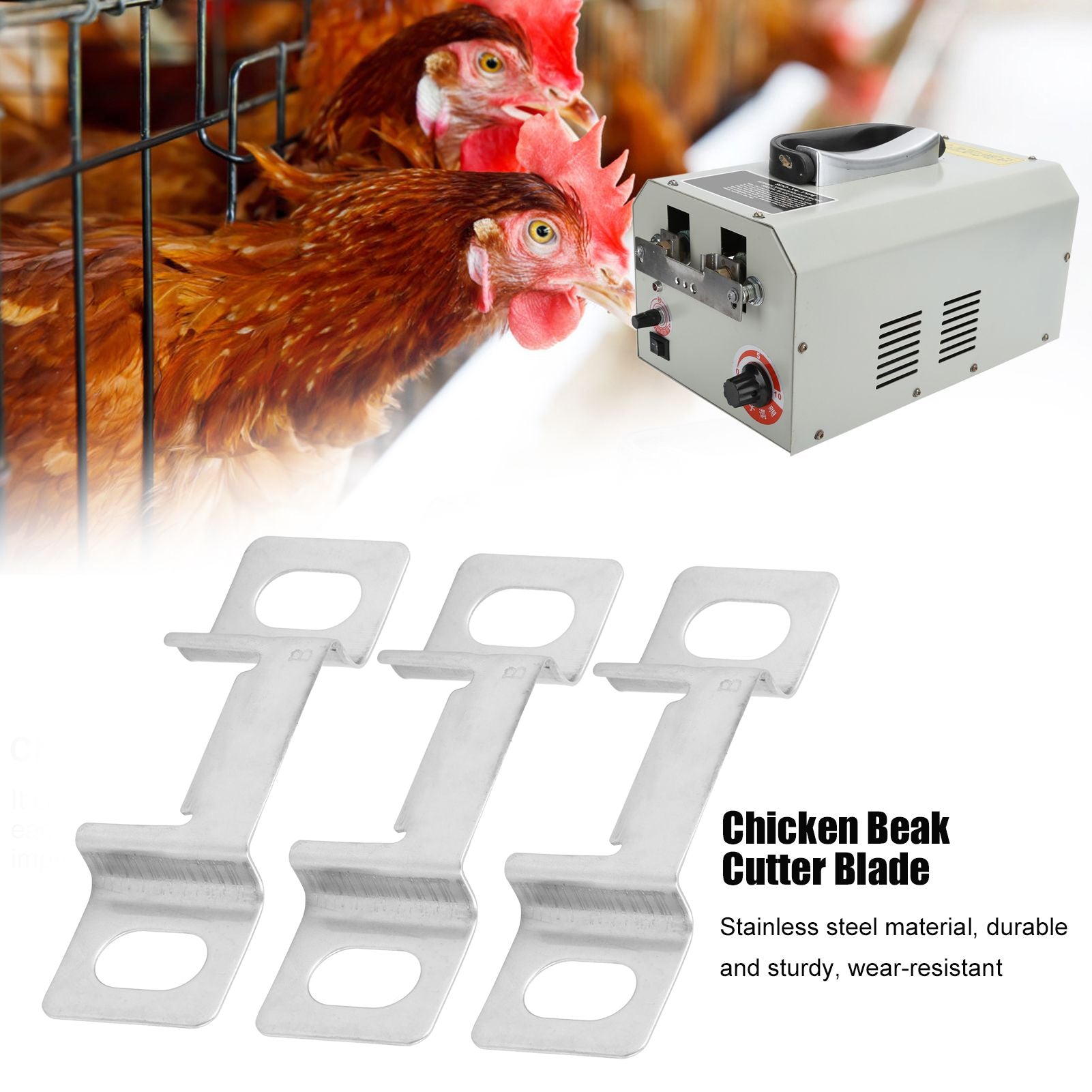 3Pcs for 9DQX4 Debeaker Blade Chicken Debeaking Machine Accessory Poultry Equipment