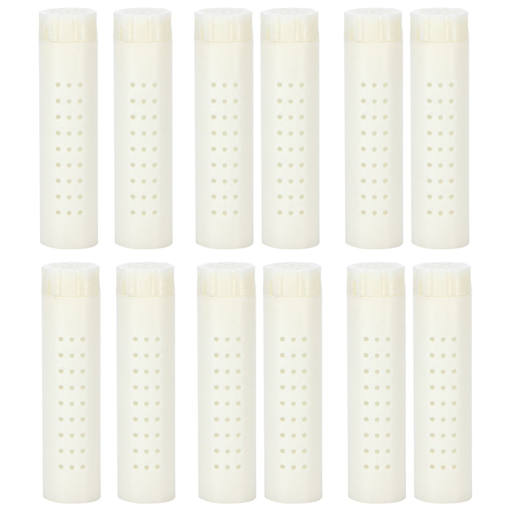 12PCS Queen Bee Cages Plastic Protective Cover Rearing Cup Beekeeper Beekeeping Supplies