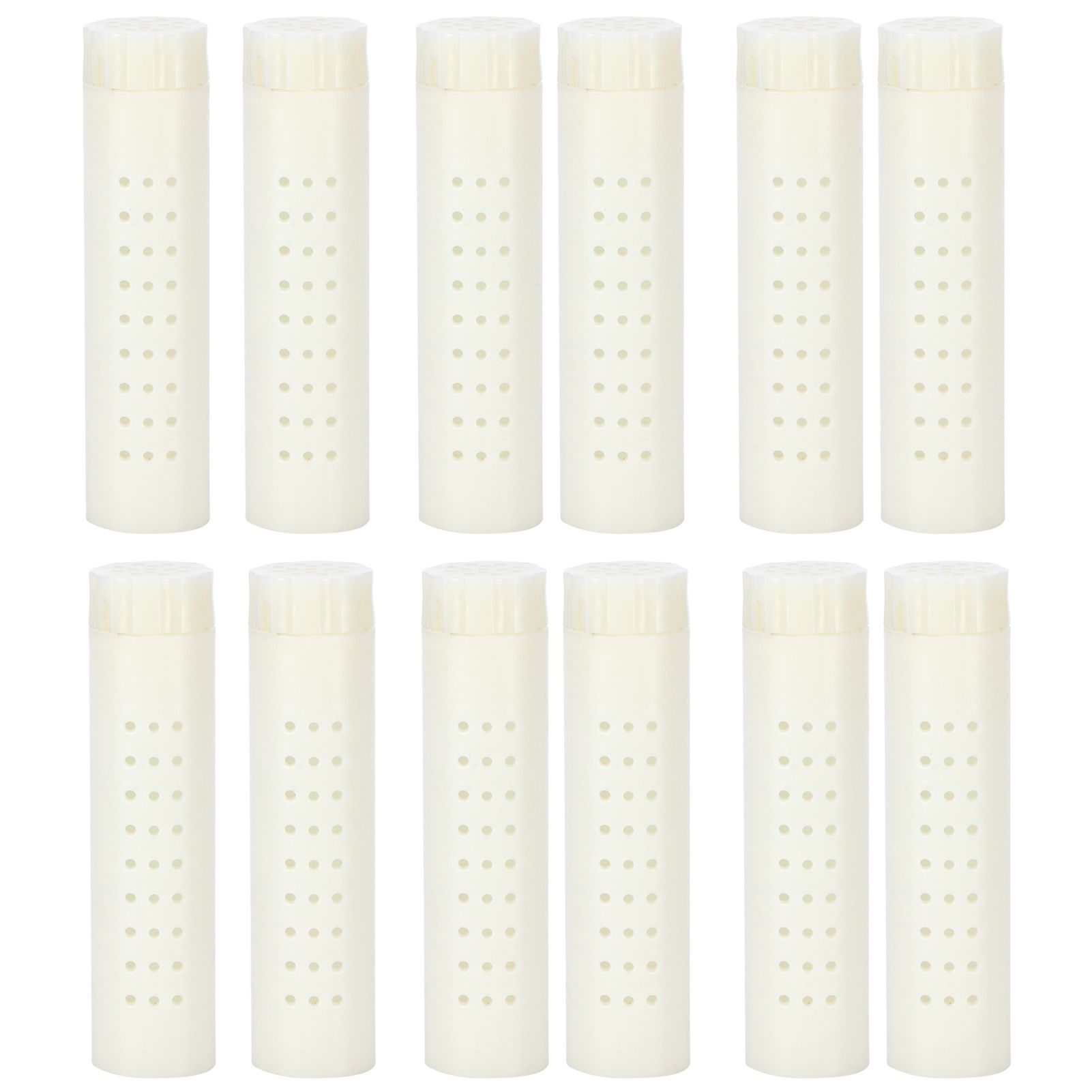 12PCS Queen Bee Cages Plastic Protective Cover Rearing Cup Beekeeper Beekeeping Supplies