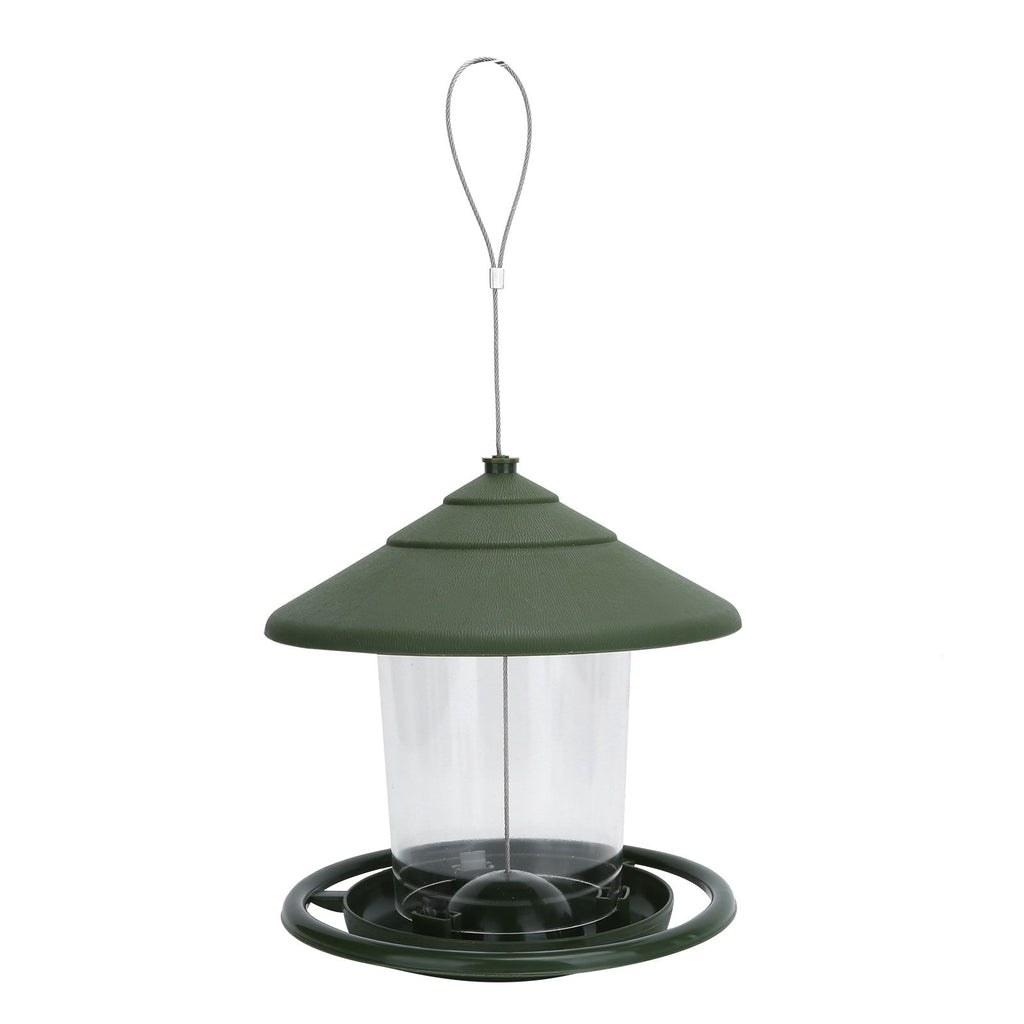 Outdoor Hanging Bird Feeder Plastic Food Container Birds Feeding Tools for Garden Yard