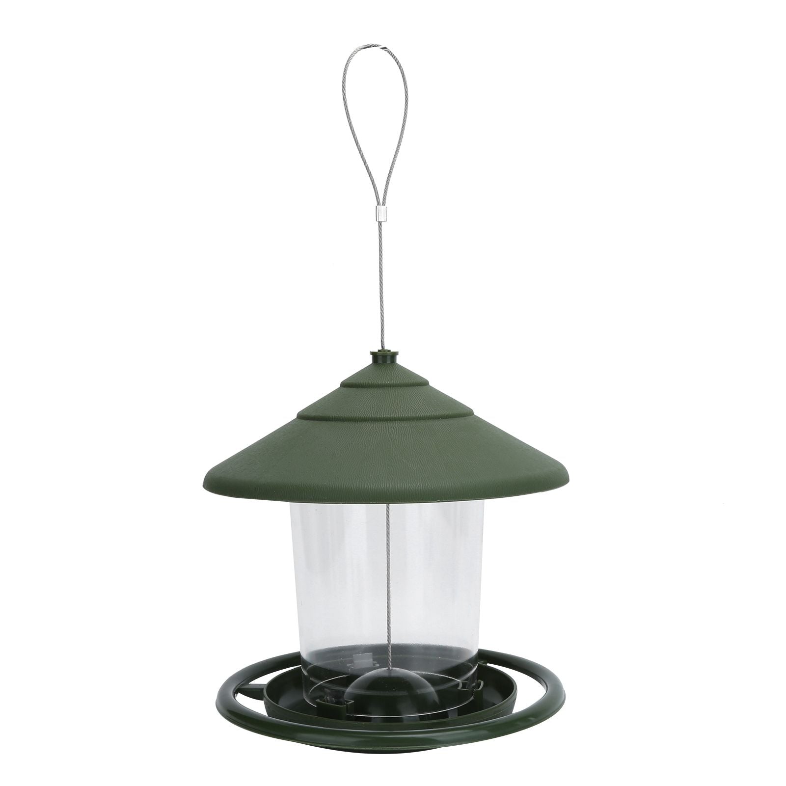 Outdoor Hanging Bird Feeder Plastic Food Container Birds Feeding Tools for Garden Yard